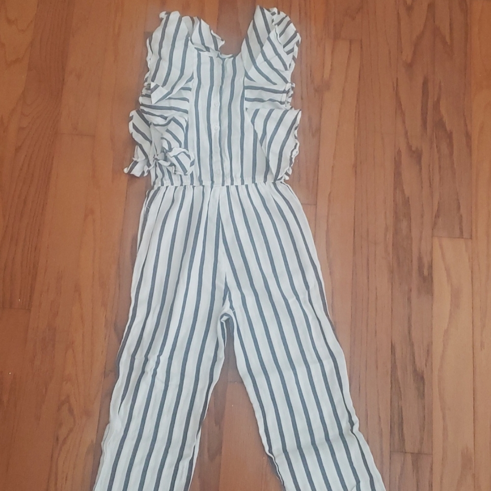 Girls Mango linen jumpsuit